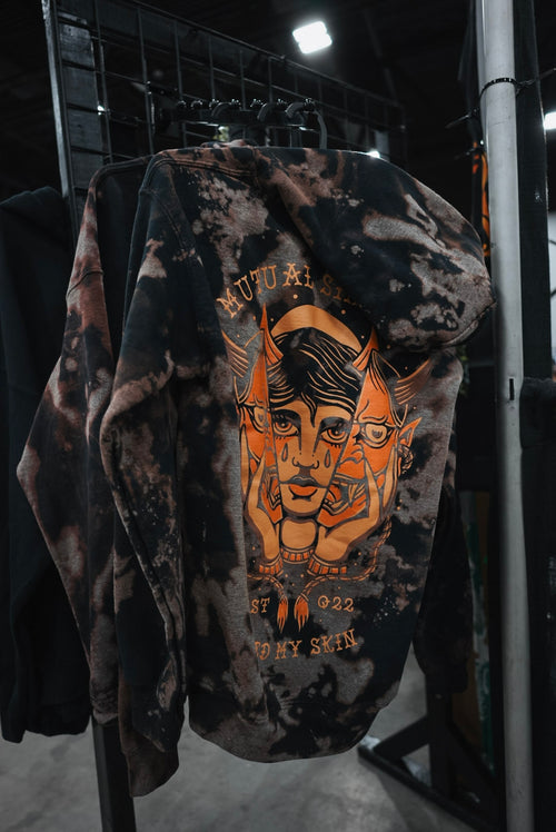 Acid Wash Shed My Skin Hoodie